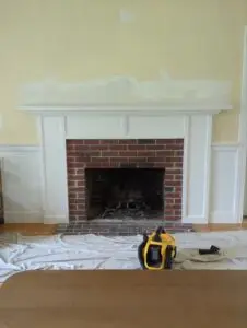 Fireplace Mantel Modification in Stratham