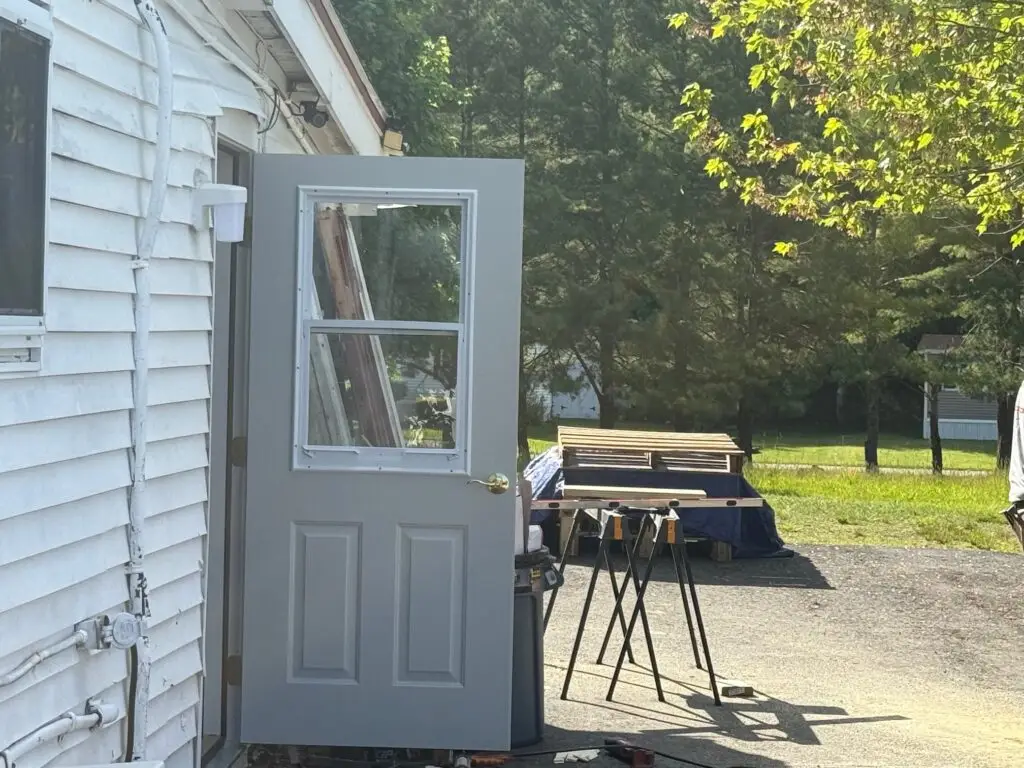 Custom Door Replacement with Ventilation in North Hampton