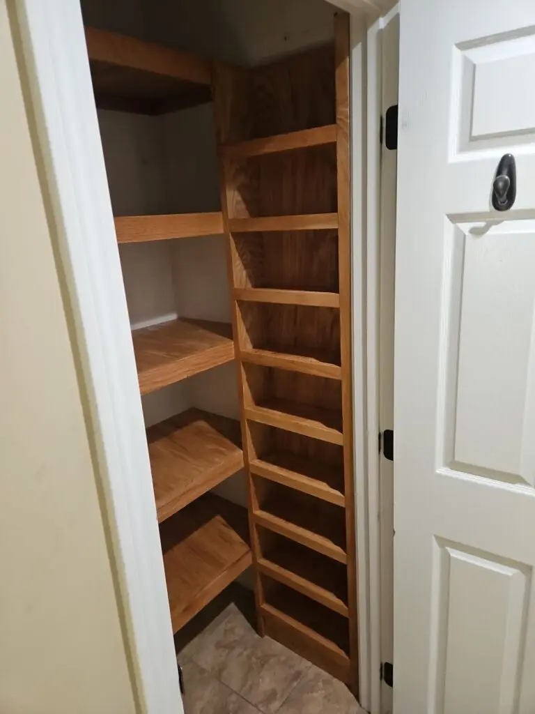 Custom Pantry Shelving Installation in Hampton — custom pantry shelving installation