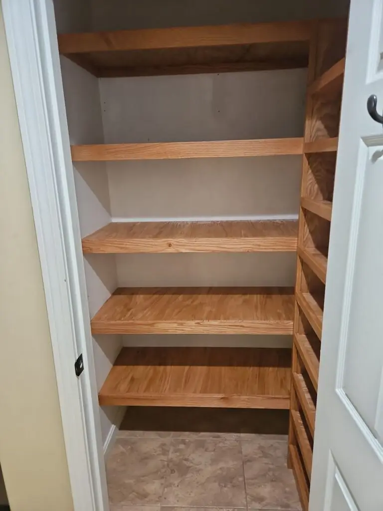 Custom Pantry Shelving Installation in Hampton — custom closet shelves