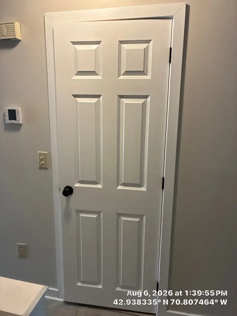 Interior Door Replacement and Painting in Hampton — fresh paint job