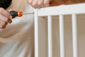 Handyman assembling furniture in Hampton, NH